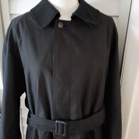 Lauren Ralph Lauren Men's Black Removable lining & Collar Belted Trench 40S - Picture 3 of 12